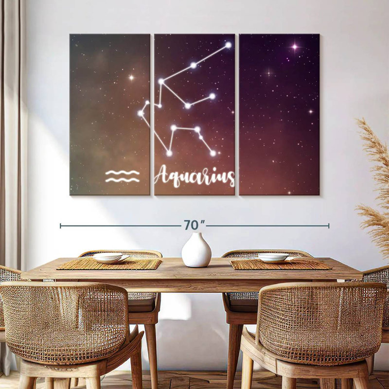 Adella Aquarius Constellation, 42" H x 65" W