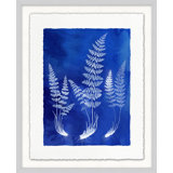 Fern Inspiration Indigo 6 Painting by Lillian August