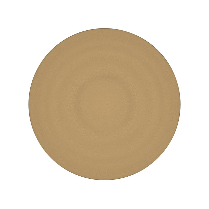 Darien Round Pedestal 10"W Side Table, Antique Gold