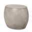 Table d'appoint d'extérieur en béton léger - forme ovale minimaliste pour patio, gris, l 24,48 po x P 17,72 po, H 20,45 po, sans assemblage Design contemporain convexe prêt à se transformer