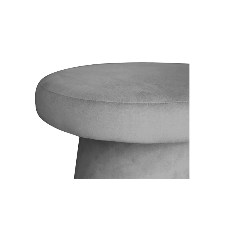 Solid + Manufactured Wood Accent Stool, Graphite