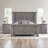 Irlinda Roseland 3 Drawers Nightstand in Gray