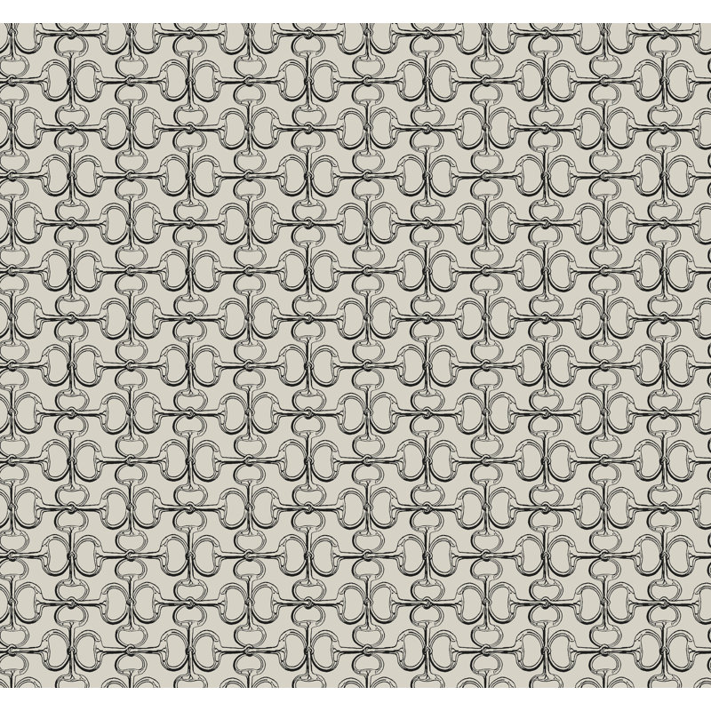 Papier peint mors polo taupe Polo, Taupe