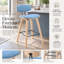 Tabouret de bar ou de comptoir moderne Bilgin Payton avec assise rembourrée et structure en bois-2112469250-2112469249-2112469252