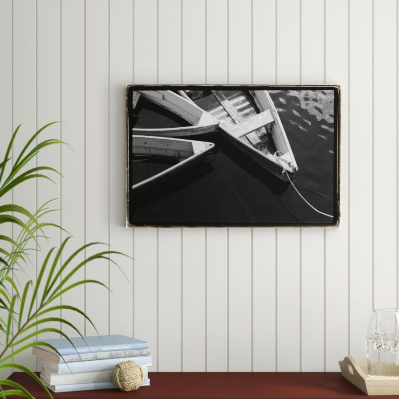 'Dockside 3' by Laura DeNardo - Photograph Print, 51cm H x 76cm W, Black Floater Framed