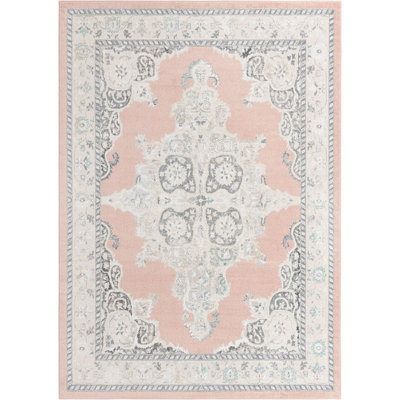 Tapis traditionnel couleur ivoire Troayurgh1