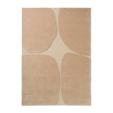 Decor Wool Abstract Area Rug in Ivory/Caramel