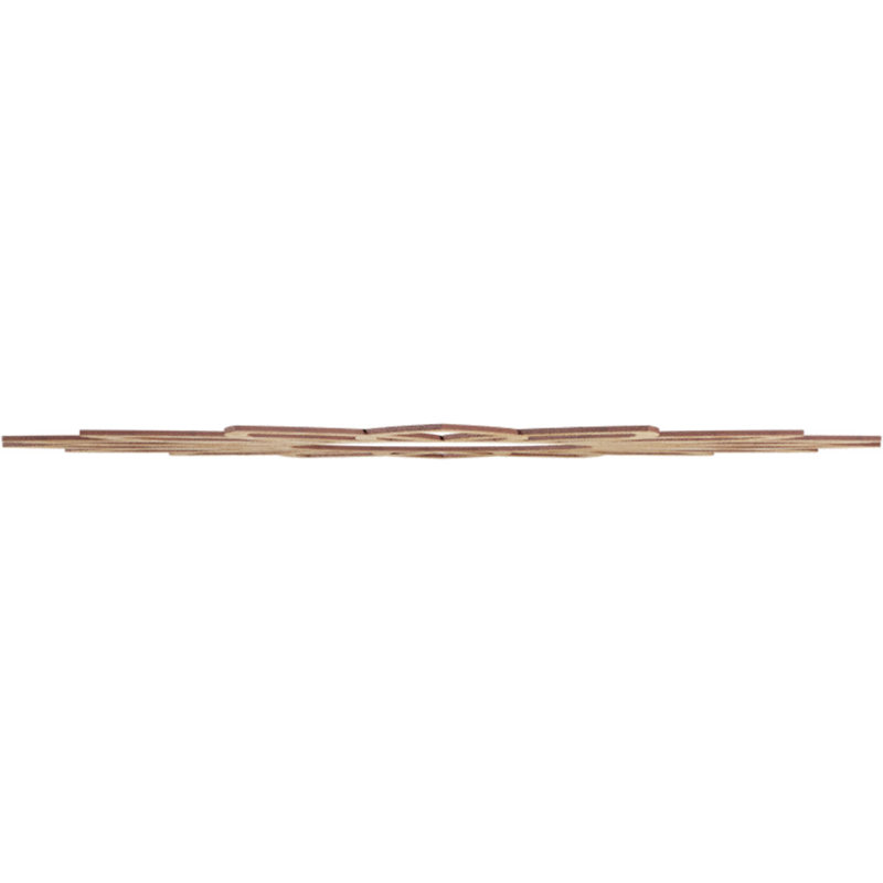 Médaillon de plafond en bois Daisy, H 40 po x l 40 po x P 0,25 po, Chêne rouge