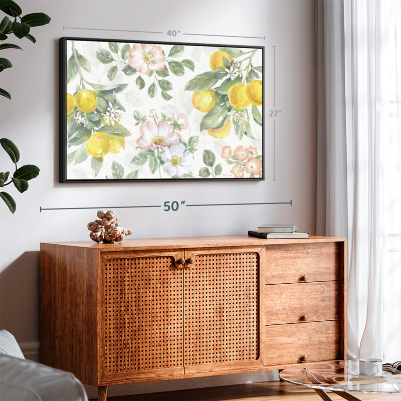 Impression sur toile Anas Citrus Charm IV, H 27 po x l 40 po