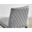 Kenesaw Luxury Breakfast Bar Stool in Quilted Design Velvet Black Leg - Modern Chic Kitchen-739694078