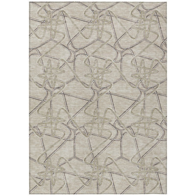  Aleg Area Rug with Non-Slip Backing