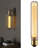 Goldleaf T10 LED Edison Bulb, Dimmable Vintage Light Bulb, Amber Glass, E26 Base