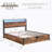 Rustic Brown Bed-114795751