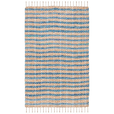 Abbeygail Hand Woven 0.7 Jute 0.3 Cotton Striped Rug