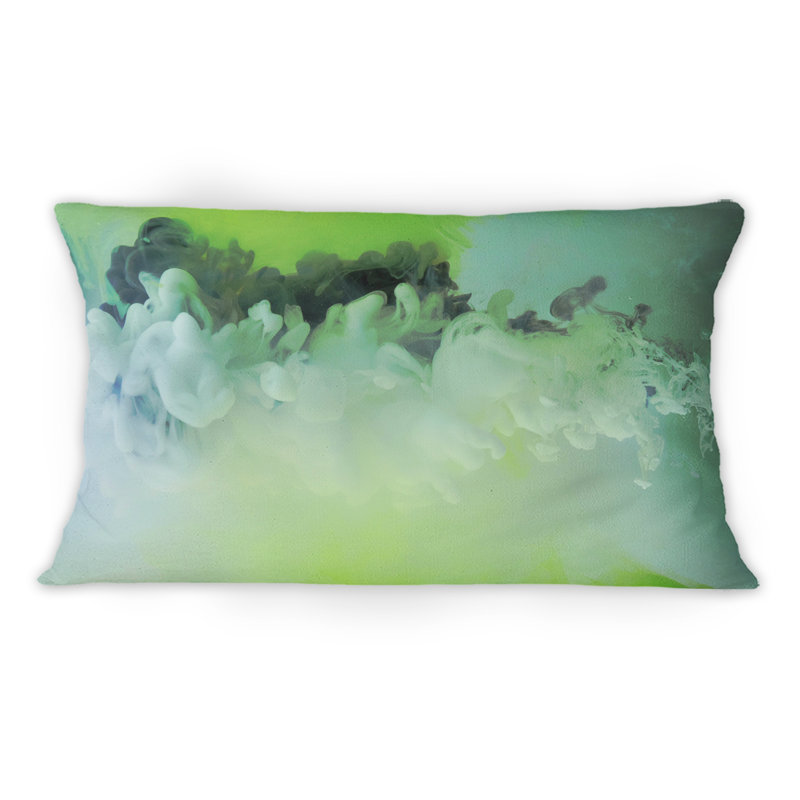 Coussin lombaire abstrait Shades Of Green
