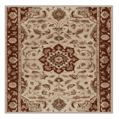 Tapis brun lavable à la machine