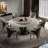 Luxury Simple Marble Round Dining Table Sets-105355531