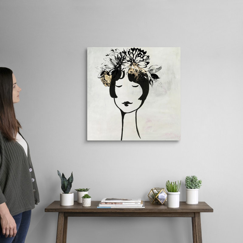 Reproduction d’art sur toile, "féminin I" par Aimee Wilson, Toile tendue, H 24 po x l 24 po x P 1,25 po