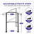 Bme 3-4 Step Curved Handrails For Outside Steps, Porch Railing, With Installation Kit-97644603