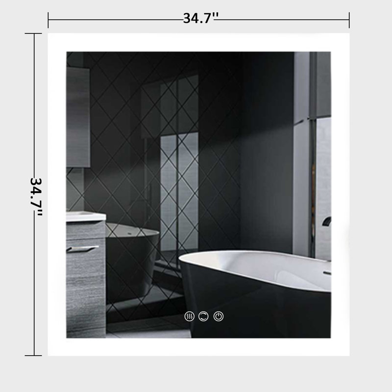 Flat Wall Mirror, 35" x 35"