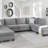 Velvet 8Pc Modular Sectional Sofa
