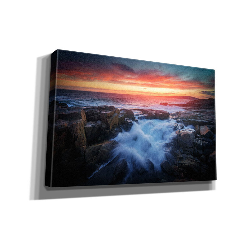 «Red Sky At Dusk» par Rick Berk, art mural sur toile
