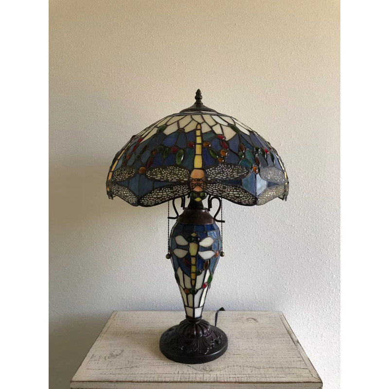 Lampe de chevet brun foncé Hamond