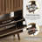 Medieval-Style Modern Shoe Cabinet, Upright Shoe Storage Unit With Vertical Grooved Finish, 23.6-Inch Walnut-Colored Shoe Cabinet, Suitable For Hallways, Passageways And Entrances-1960496471