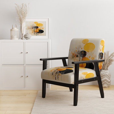 Chaise avec accoudoirs rembourrée Asian Art