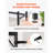 Modern Narrow Long Faux Marble Console Table With Built-In Power Outlet, Perfect For Entryways And Living Rooms
