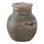 Vase en terre cuite fabriqué à la main avec surface texturée et poignée rustique Kenith - détail artisanal durable pour présentation-380417190