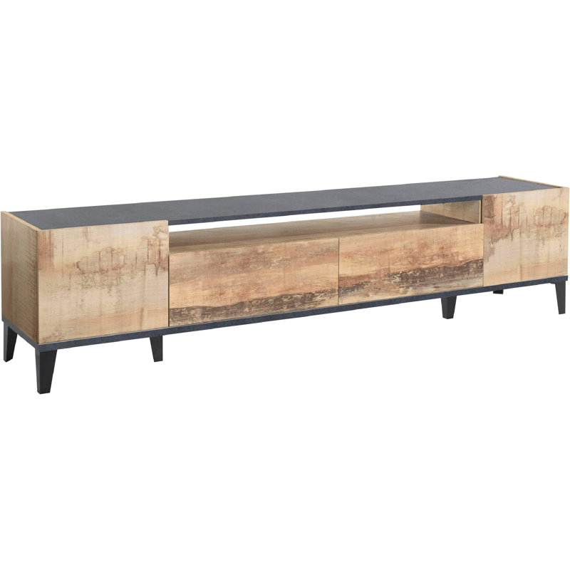 Avae TV Stand for TVs up to 88", Maple Pereira/Slate