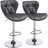 Elna Stylish Adjustable PU Leather Swivel Bar Stool Counter Height Bar Chairs with Large  Base-548760826