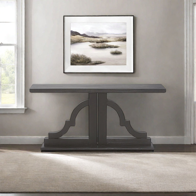 Retro Classical Art Design Console Table, 34.65" H x 59.06" W x 15.75" D