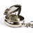 Stainless Steel Portable Pocket Circular Ashtray Key Chain With Cigarette Snuffer