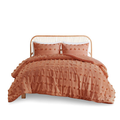 Rust Polyester Bedding Sets With Jacquard Design For Home Comfort