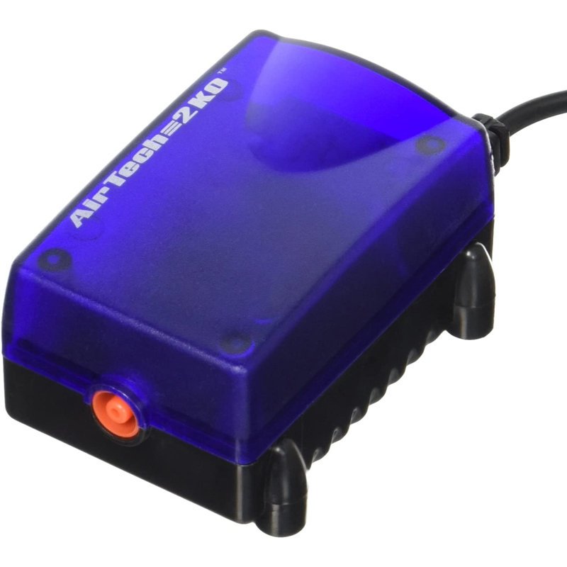 Pompe à air pour aquarium Air-Tech - sortie simple - réservoirs de poissons jusqu'à 30 gallons