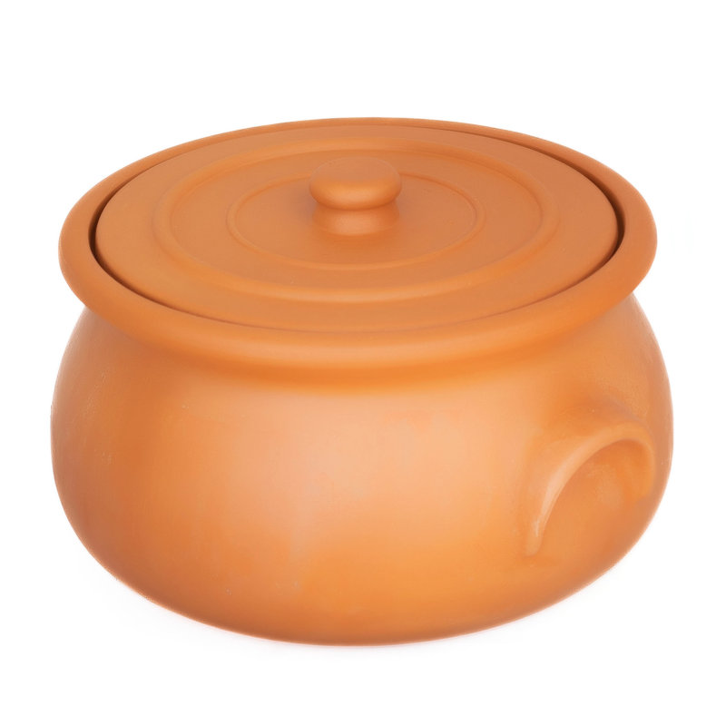 Handmade Suphan Clay Pot with Lid