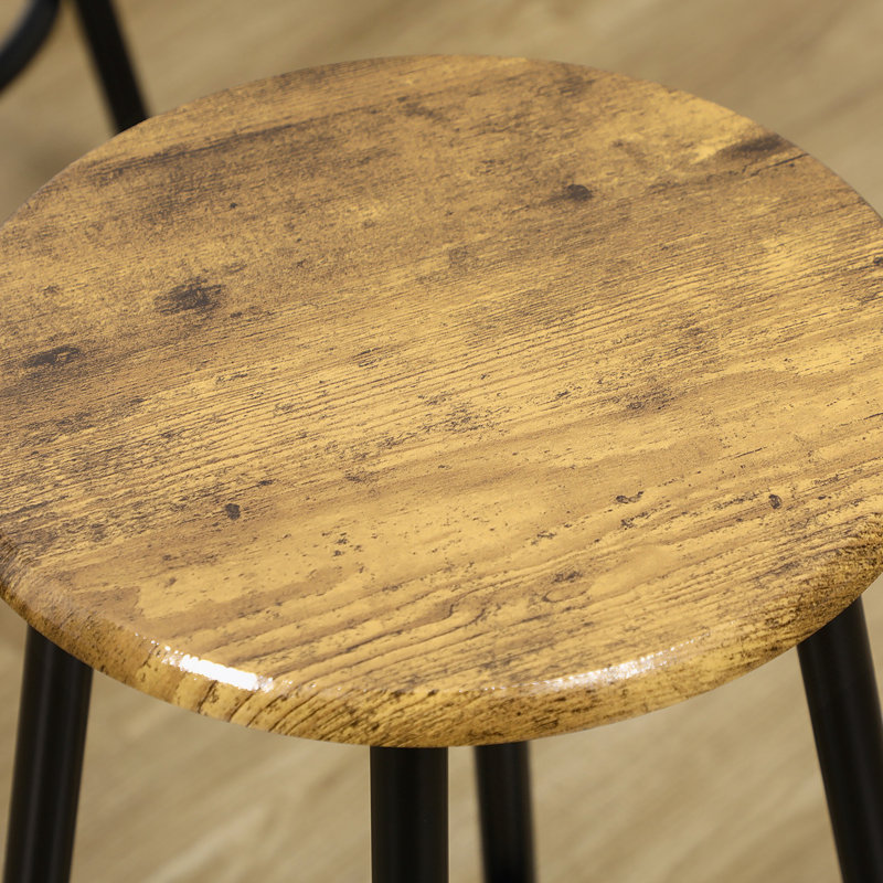 Ensemble 5 pièces de table de bar et de chaises à hauteur de comptoir, table avec 4 tabourets