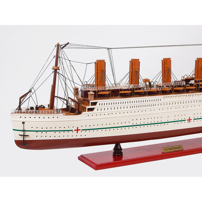 SS Britannic Painted Medium Cruiseship Model