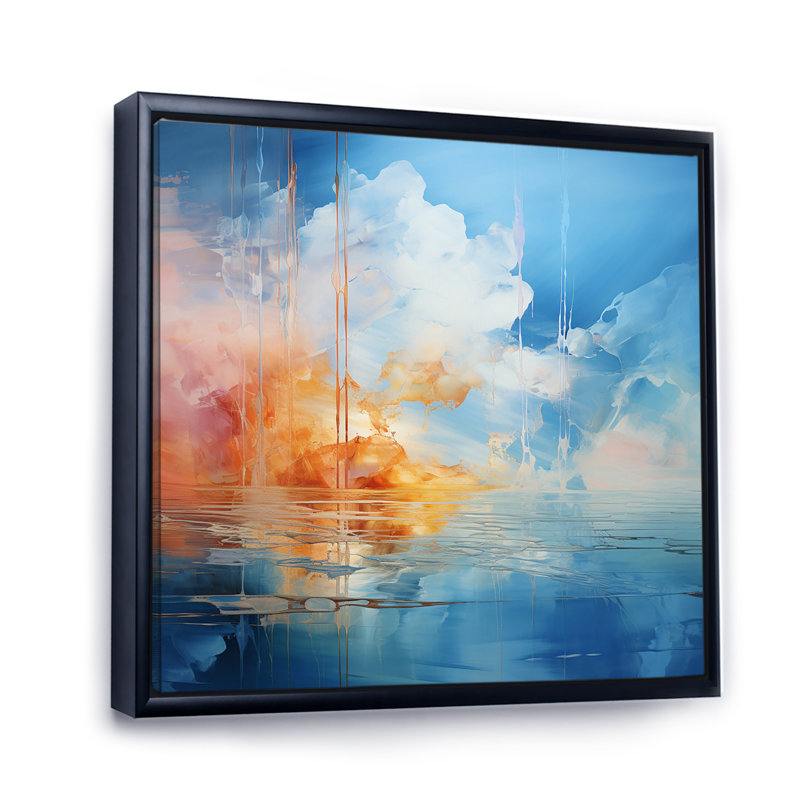 Clouds Skys Canvas I - Landscapes Canvas Prints, H 24 po x l 24 po x P 1 po, Cadre flottant noir