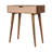 Solid Wood Mini Pink Dressing Table, 4 Compartments, Nordic Legs, Pink And Light Brown