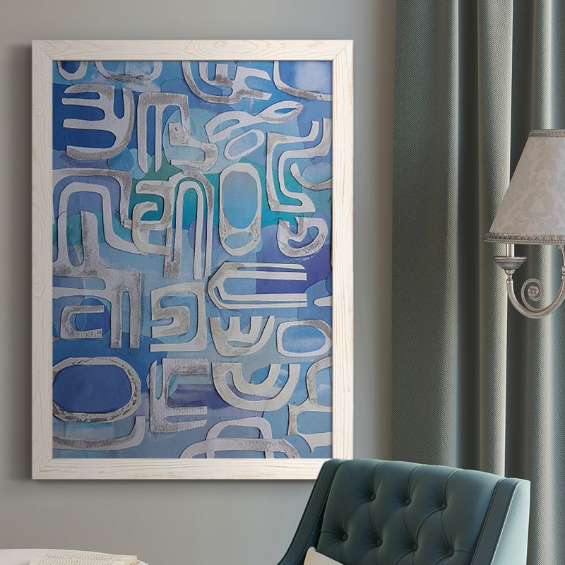 Shakia Siesta Key, peinture sur toile encadrée, Blanc, H 37,5 po x l 27,5 po x P 1 po