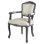 Riom Fabric Arm Chair in Ivory