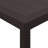 vidaXL Garden Table Brown 98.43 x 39.37 x 28.74 in Poly Rattan-1647140228-1647140232