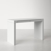 Just white desk table 1 drawer 1 door 73x108x50. Modern office