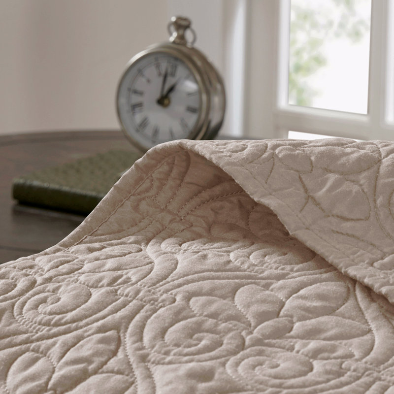 Reversible Quilt Set Khaki King/Cal King