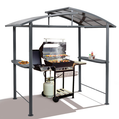8 Ft. W x 5 Ft. D Steel Grill Gazebo
