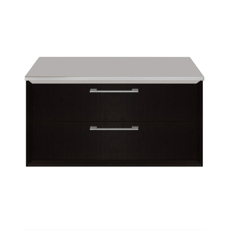 Gemelli 24" W x 12" H Wall Mounted Bathroom Cabinet, Wenge