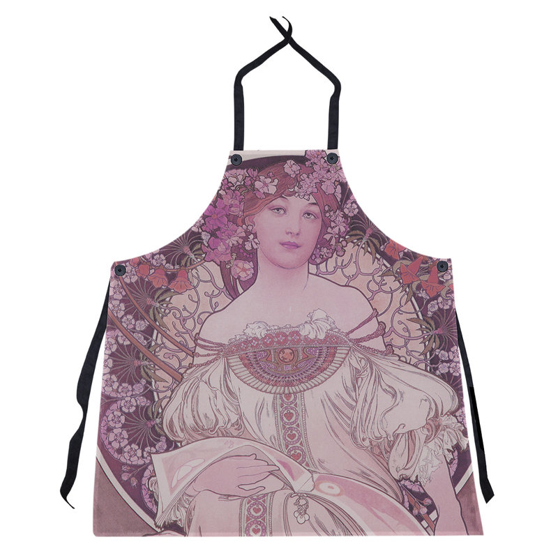 Tablier de lit alphonse mucha bougon, Rouge